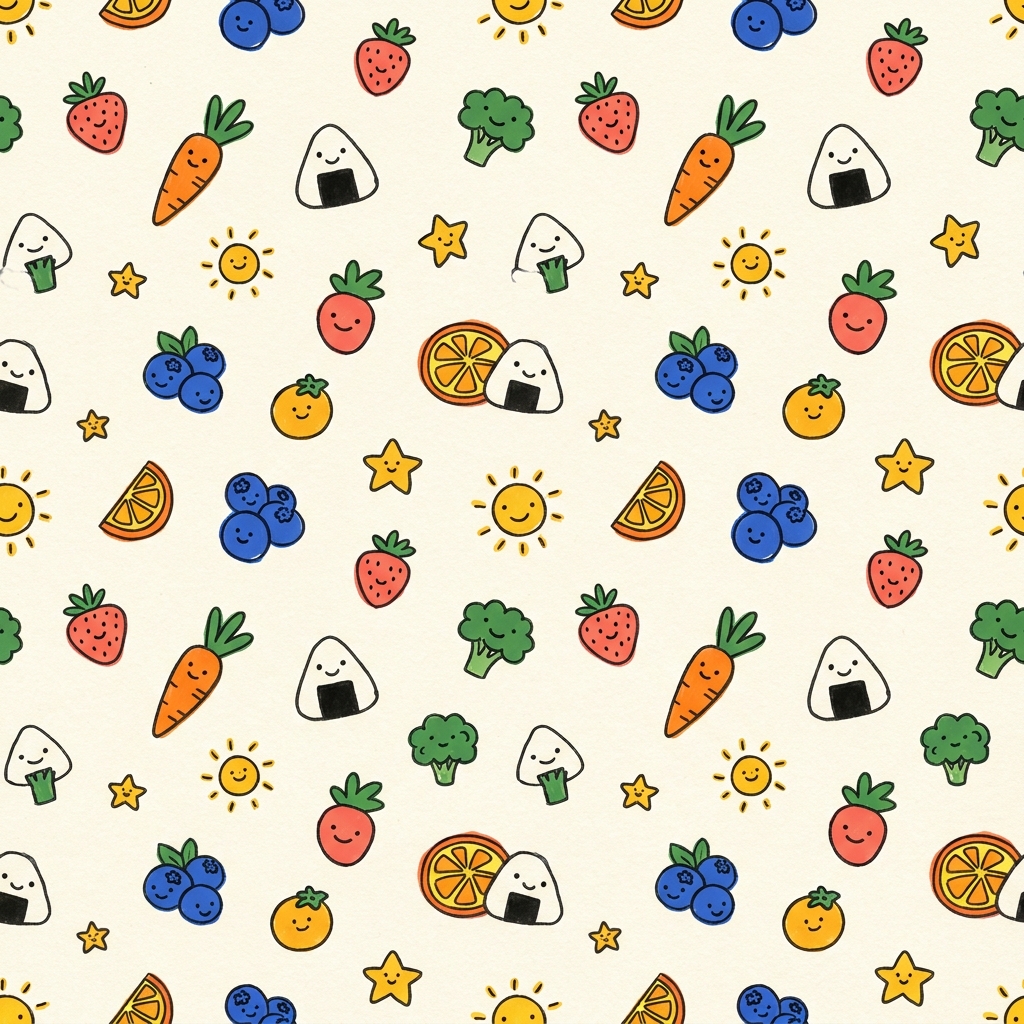 Food doodle pattern